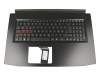 Alternative pour LG5P_A51BRL original Acer clavier incl. topcase DE (allemand) noir/argent avec rétro-éclairage (1060)