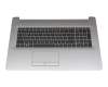 BHGZL01F7E006Y original HP clavier incl. topcase DE (allemand) noir/argent avec ODD