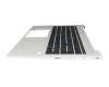 CT2560 original HP clavier incl. topcase DE (allemand) noir/argent avec rétro-éclairage et mouse stick