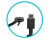 Chargeur USB-C 100 watts arrondie original pour Dell Inspiron 14 2in1 (7440)