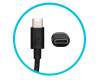 Chargeur USB-C 65 watts arrondie original pour LG Gram 14 (14T90R)