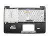 Clavier (DE) y compris top case (argent) pour Asus VivoBook F555UA