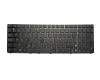 Clavier BE (belge) noir/noir brillant original pour Asus UL50AG
