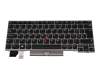 Clavier CH (suisse) noir/argent mat avec pointeur original pour Lenovo ThinkPad L13 (20R3/20R4)