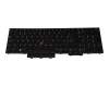 Clavier CH (suisse) noir/noir abattue avec rétro-éclairage et mouse stick original pour Lenovo ThinkPad L15 Gen 1 (20U7/20U8)
