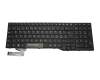 Clavier CH (suisse) noir/noir abattue original pour Fujitsu LifeBook A557