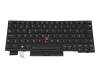 Clavier CH (suisse) noir/noir avec rétro-éclairage et mouse stick original pour Lenovo ThinkPad L13 Yoga (20R5/20R6)