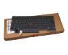 Clavier DE (allemand) gris foncé/gris foncé avec rétro-éclairage et pointeur original pour Lenovo ThinkPad P14s Gen 2 (21A0/21A1)
