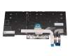 Clavier DE (allemand) gris foncé/gris foncé avec rétro-éclairage et pointeur original pour Lenovo ThinkPad P14s Gen 2 (21A0/21A1)