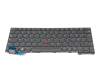 Clavier DE (allemand) gris/gris avec rétro-éclairage et mouse stick original pour Lenovo ThinkPad X13 Gen 3 (21BN/21BQ)