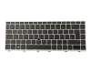 Clavier DE (allemand) noir/argent avec rétro-éclairage et mouse stick (SureView) original pour HP EliteBook 830 G5
