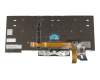 Clavier DE (allemand) noir/argent avec rétro-éclairage et mouse stick original pour Lenovo ThinkPad Yoga L390 (20NT/20NU)
