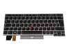 Clavier DE (allemand) noir/argent avec rétro-éclairage et pointeur original pour Lenovo ThinkPad L13 Gen 2 (20VH/20VJ)