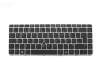 Clavier DE (allemand) noir/argent mat avec mouse stick original pour HP Pavilion 15-cc500