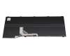 Clavier DE (allemand) noir/argent original pour Fujitsu LifeBook E5413A