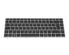 Clavier DE (allemand) noir/argent original pour HP ProBook 640 G5