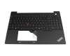 Clavier DE (allemand) noir avec rétro-éclairage et mouse stick original pour Lenovo ThinkPad E16 G2 (21M5/21M6)