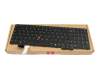 Clavier DE (allemand) noir avec rétro-éclairage et mouse stick original pour Lenovo ThinkPad L16 Gen 2 (21RJ)