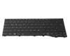 Clavier DE (allemand) noir avec rétro-éclairage original pour Fujitsu LifeBook U7411