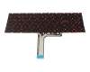 Clavier DE (allemand) noir avec rétro-éclairage original pour MSI GL75 10SFR/10SDK/10SDR (MS-17E7)