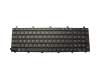 Clavier DE (allemand) noir avec rétro-éclairage original pour Nexoc E718 (P170HM)
