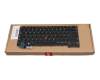 Clavier DE (allemand) noir/noir abattue avec mouse stick original pour Lenovo ThinkPad X13 Gen 3 (21BN/21BQ)
