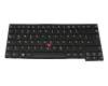 Clavier DE (allemand) noir/noir abattue avec mouse stick pour Lenovo ThinkPad L450 (20DS/20DT)
