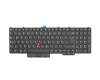Clavier DE (allemand) noir/noir abattue avec pointeur original pour Lenovo ThinkPad P71 (20HK/20HL)