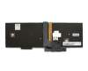 Clavier DE (allemand) noir/noir abattue avec rétro-éclairage et mouse stick original pour Lenovo P50 (20EN)