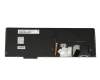 Clavier DE (allemand) noir/noir abattue avec rétro-éclairage et mouse stick original pour Lenovo ThinkPad Yoga 15 (20DQ)