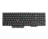 Clavier DE (allemand) noir/noir abattue avec rétro-éclairage et mouse stick pour Lenovo ThinkPad P70 (20ES/20ER)