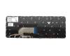 Clavier DE (allemand) noir/noir abattue original pour HP ProBook 446 G3