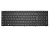 Clavier DE (allemand) noir/noir abattue pour Medion Akoya E7415T (D17DUN)