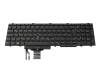 Clavier DE (allemand) noir/noir avec mouse stick original pour Dell Latitude 15 (5591)