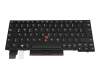 Clavier DE (allemand) noir/noir avec mouse stick original pour Lenovo ThinkPad L13 Gen 2 (20VH/20VJ)