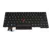Clavier DE (allemand) noir/noir avec mouse stick original pour Lenovo ThinkPad P14s Gen 1 (20Y1/20Y2)