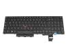 Clavier DE (allemand) noir/noir avec mouse stick original pour Lenovo ThinkPad P15v Gen 1 (20TQ/20TR)