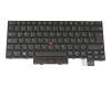 Clavier DE (allemand) noir/noir avec mouse stick original pour Lenovo ThinkPad T470 (20HD/20HE)