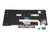 Clavier DE (allemand) noir/noir avec mouse stick original pour Lenovo X13 Gen 1 (20UF/20UG)