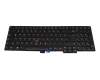 Clavier DE (allemand) noir/noir avec mouse stick pour Lenovo ThinkPad T550 (20CK/20CJ)