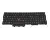 Clavier DE (allemand) noir/noir avec pointeur original pour Lenovo ThinkPad L15 Gen 1 (20U3/20U4)
