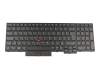 Clavier DE (allemand) noir/noir avec pointeur sans rétroéclairage original pour Lenovo ThinkPad P72 (20MB/20MC)