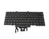 Clavier DE (allemand) noir/noir avec rétro-éclairage et mouse stick original pour Dell Latitude 14 (5410)