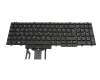 Clavier DE (allemand) noir/noir avec rétro-éclairage et mouse stick original pour Dell Precision 15 (7530)