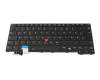 Clavier DE (allemand) noir/noir avec rétro-éclairage et mouse stick original pour Lenovo ThinkPad T14 G6 (21QC)