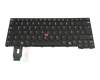 Clavier DE (allemand) noir/noir avec rétro-éclairage et mouse stick original pour Lenovo ThinkPad T14 G6 (21QJ)