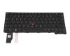 Clavier DE (allemand) noir/noir avec rétro-éclairage et mouse stick original pour Lenovo ThinkPad X13 Gen 2 (20WK/20WL)