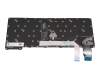 Clavier DE (allemand) noir/noir avec rétro-éclairage et mouse stick original pour Lenovo ThinkPad X13 Gen 2 (20WK/20WL)