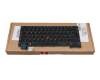 Clavier DE (allemand) noir/noir avec rétro-éclairage et mouse stick original pour Lenovo ThinkPad X13 Gen 3 (21BN/21BQ)