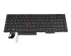 Clavier DE (allemand) noir/noir avec rétro-éclairage et pointeur original pour Lenovo ThinkPad P15s (20T4/20T5)